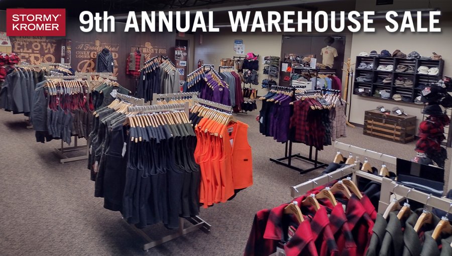 Stormy Kromer 9th Annual Warehouse Sale