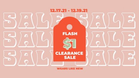 Wears Like New Flash $1 Clearance Sale