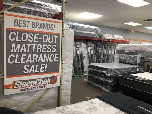 SleepChek Mattress Store Year End Clearance Sale