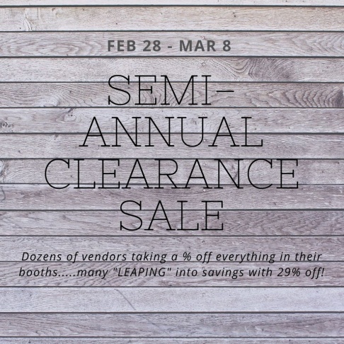 Maple Street Mall Semi-Annual Clearance Sale