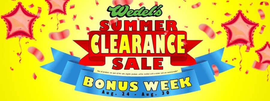 Wedel's Summer Clearance Sale