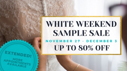 Memories Bridal & Evening Wear White Weekend Sample Sale