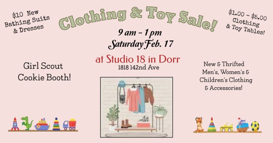 Studio 18 Clothing and Toy Sale